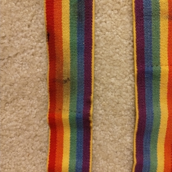 Adult rainbow colored suspenders - Picture 4 of 5